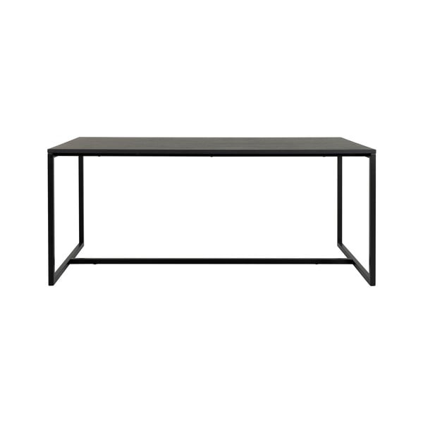 Crni blagovaonski stol u dekoru jasena 180x90 cm Lipp - Tenzo