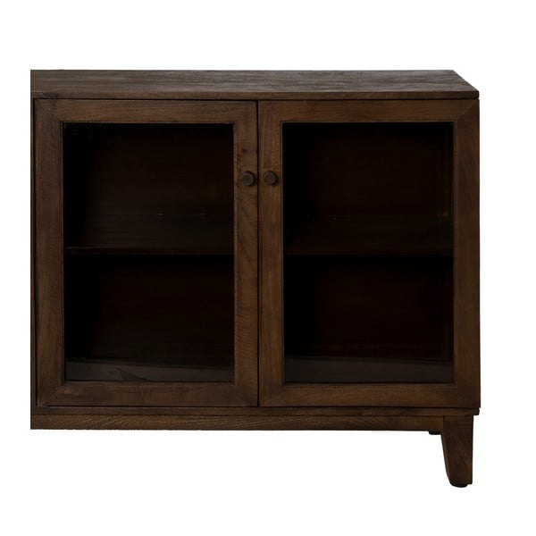 Smeđa vitrina od masivnog manga 180x87x35 cm Ravi – Ixia-image-4