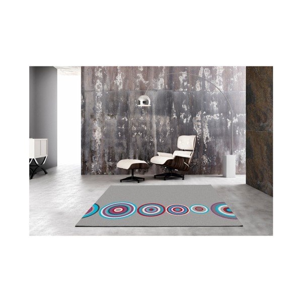 Sivi tepih Universal Boras Circles, 67 x 250 cm-image-1