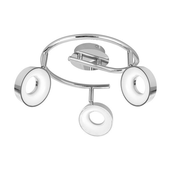 LED stropna svjetiljka u sjajno srebrnoj boji 40x40 cm Isla – Candellux Lighting-image-2