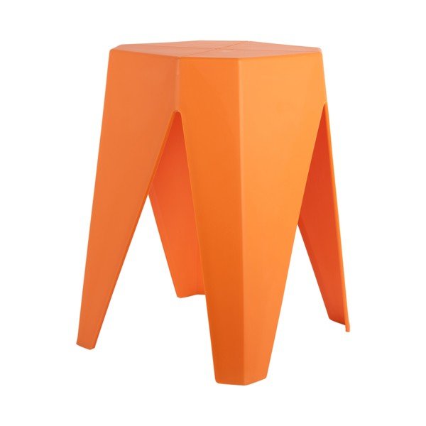 Narančasti plastični stolac Cherish – Leitmotiv