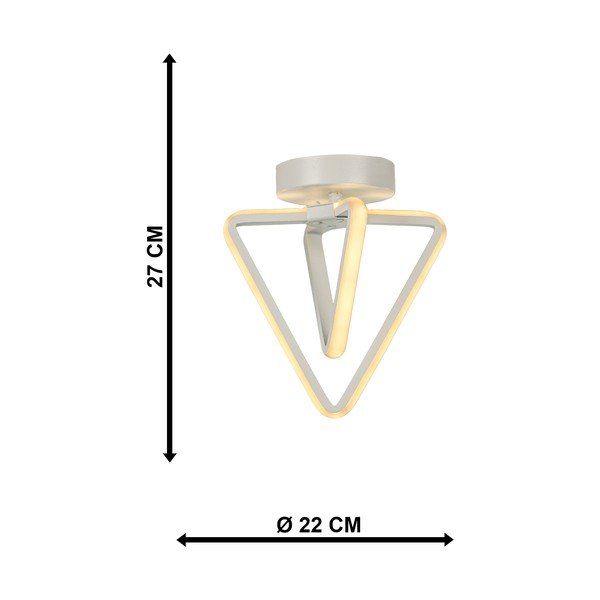 Bijela metalna LED stropna svjetiljka Baris – Squid Lighting-image-4