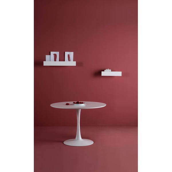 Okrugli bijeli blagovaonski stol Marckeric Oda, ⌀ 110 cm-image-2