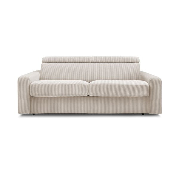 Krem sklopiva sofa od samta 215 cm Monaco – Bobochic Paris