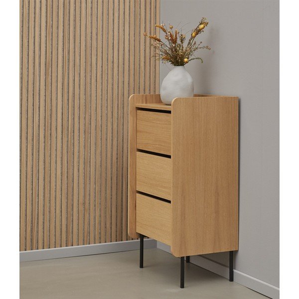 Visoka komoda u dekoru hrasta 60x108,5 cm Wrap - Bonami Selection-image-1