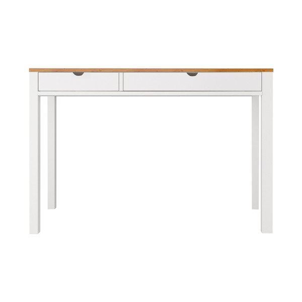 Bijelo-smeđi radni stol od bora Støraa Gava, dužine 120 cm-image-2