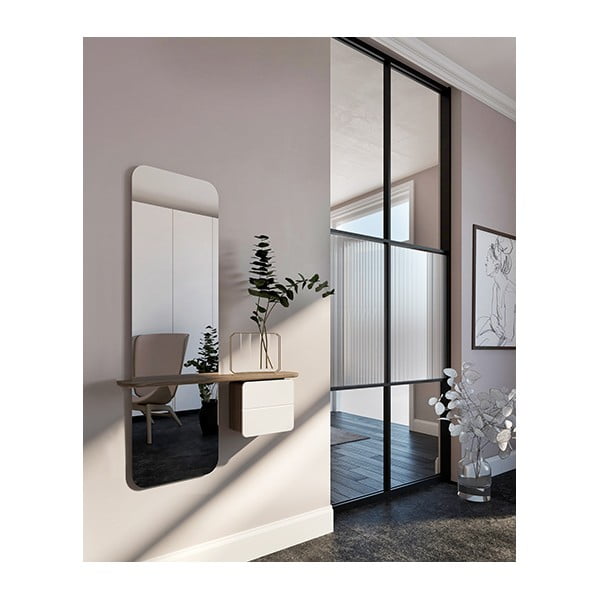 Bijeli/smeđi set za hodnik u dekoru hrasta One More Look – UMAGE-image-4