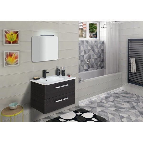 Mat crna stojeća slavina za umivaonik Spy – Sapho-image-3