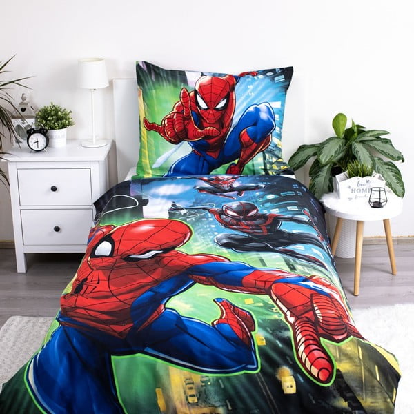 Pamučna dječja posteljina za krevet za jednu osobu 140x200 cm Spider-man – Jerry Fabrics-image-2