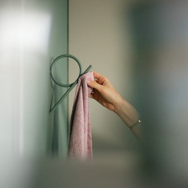 Prljavo zelena metalna zidna kuka Tuba L – Spinder Design-image-3