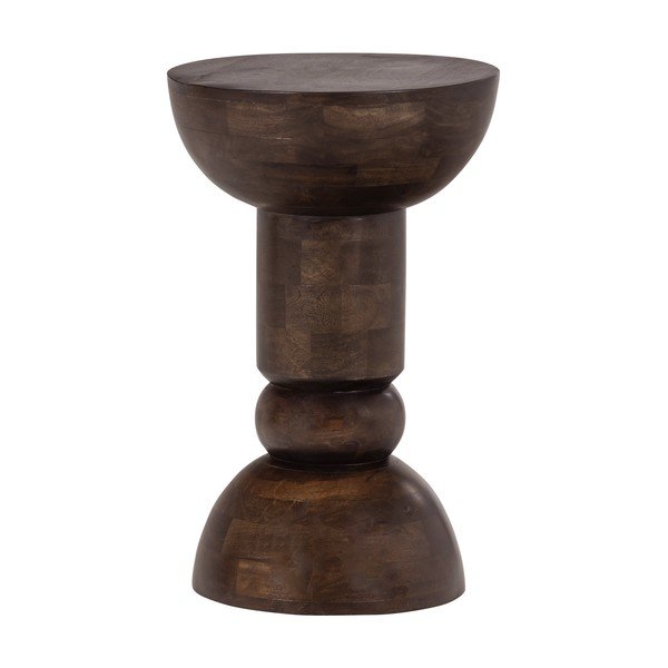 Okrugao pomoćni stol od masivnog manga ø 46 cm Emel – WOOOD