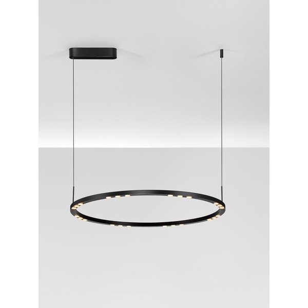 Mat crna LED viseća svjetiljka aluminijska s mogućnosti zatamnjivanja ø 80 cm Lunette – Nova Luce-image-4