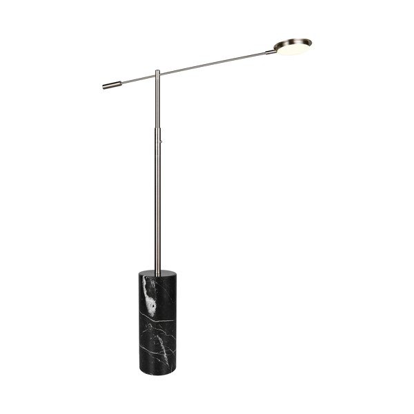 Crna/u srebrnoj boji LED stojeća svjetiljka (visina 145 cm) Fiore – Trio Select