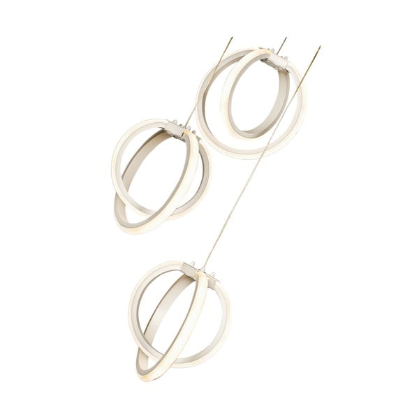 Bijela metalna LED viseća svjetiljka ø 20 cm Sezen – Squid Lighting-image-3