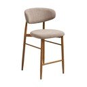 Bež/u prirodnoj boji podstavljena barska stolica (visine sjedala 65 cm) Levanto – House Nordic