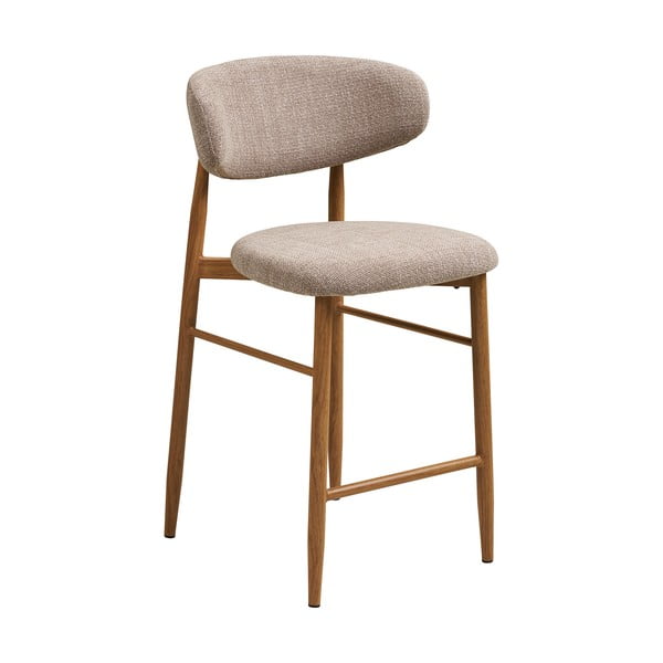 Bež/u prirodnoj boji podstavljena barska stolica (visine sjedala 65 cm) Levanto – House Nordic