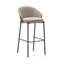 Smeđa/bež barska stolica (visine sjedala 77 cm) Eamy – Kave Home