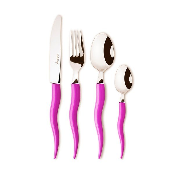 Tullio set pribora za jelo ljubičasta, 24 kom