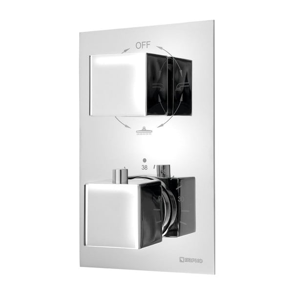 Ugrađena slavina za tuš u sjajno srebrnoj boji (s 3 izlaza) Latus – Sapho