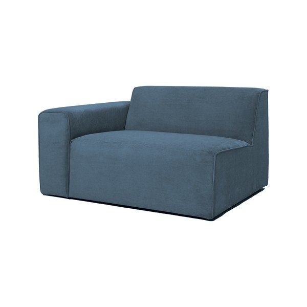 Plava modularna sjedeća garnitura od samta (s lijevim kutom) Sting – Scandic-image-1