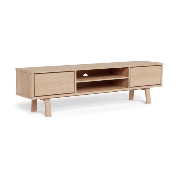 Furnirana TV komoda u svijetloj prirodnoj boji 180x50x40 cm Lamberth – Actona