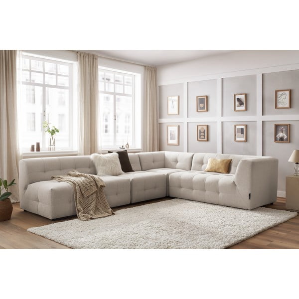 Bež kutna garnitura (desni kut) Kleber - Bobochic Paris-image-1