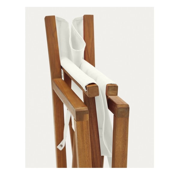 Bijele/u prirodnoj boji vrtne stolice u setu 2 kom od masivnog drveta Thianna – Kave Home-image-4