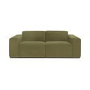 Kaki zelena baršunasta modularna sofa Scandic Sting