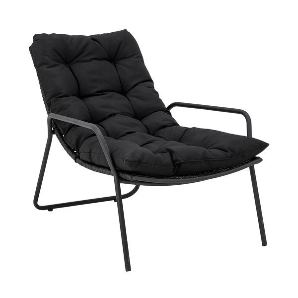 Crna vrtna ležaljka s podnožnikom Boel - Bloomingville-image-2