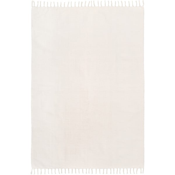 Bijeli ručno tkani pamučni tepih Westwing Collection Agneta, 70 x 140 cm