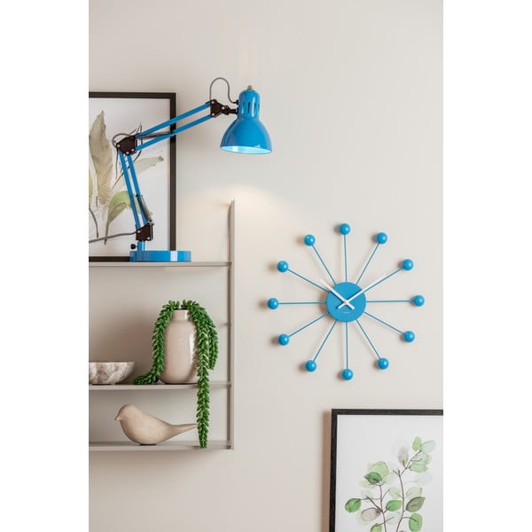 Svijetlo plava stolna lampa s metalnim sjenilom (visina 52 cm) Funky Hobby – Leitmotiv-image-1