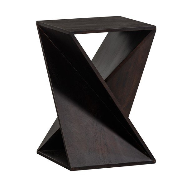 Pomoćni stol od masivnog bagrema 41x41 cm Ikem – WOOOD