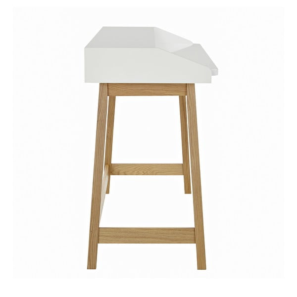 Radni stol s bijelom pločom Woodman St. James-image-2