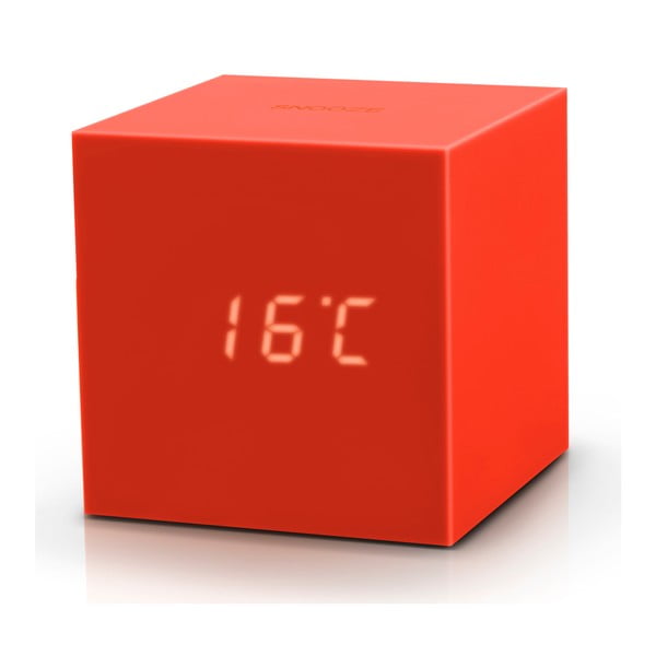 Narančasta LED budilica Gingko Gravity Cube-image-3