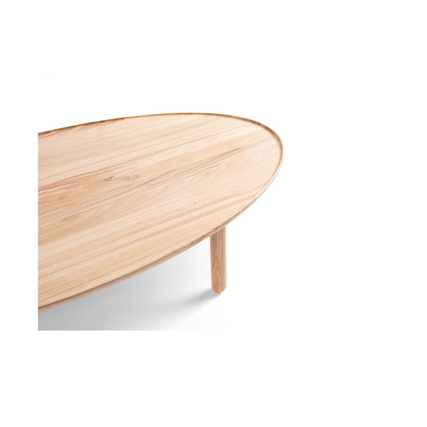 Stolić od hrastovine u prirodnoj boji 80x150 cm Mu - Gazzda-image-3