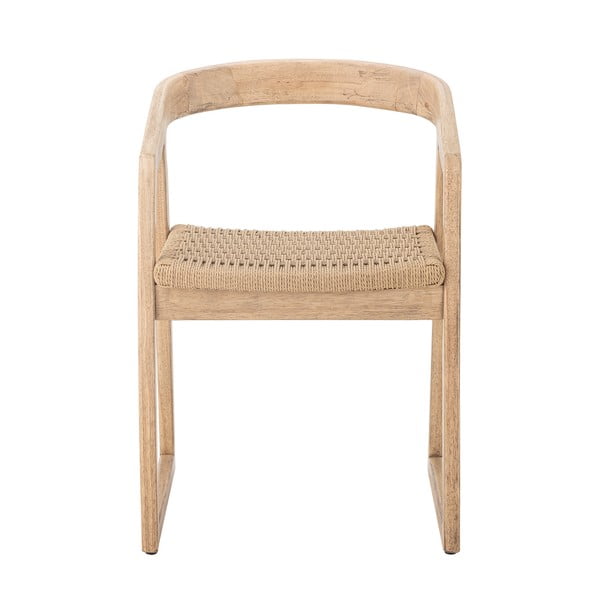 Blagovaonska stolica od masivnog kaučuka u prirodnoj boji Serrone – Bloomingville-image-2