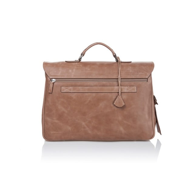 Muška aktovka od teleće kože u boji konjaka Ferruccio Laconi Brief-image-2