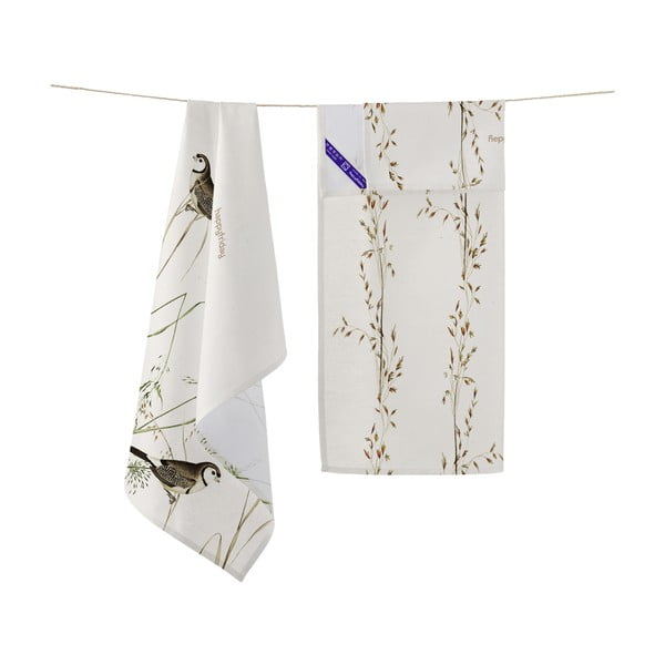 Pamučna kuhinjska krpa 2 kom 50x70 cm Happy birds – Happy Friday-image-3