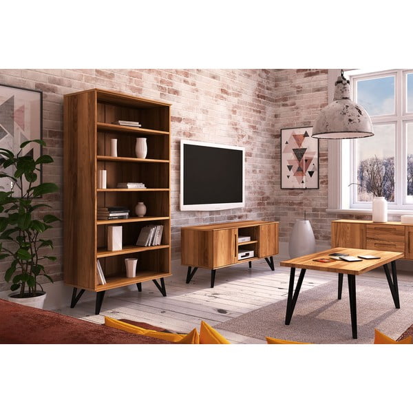 Regal od bukovog drveta 91x185 cm Golo - The Beds-image-4