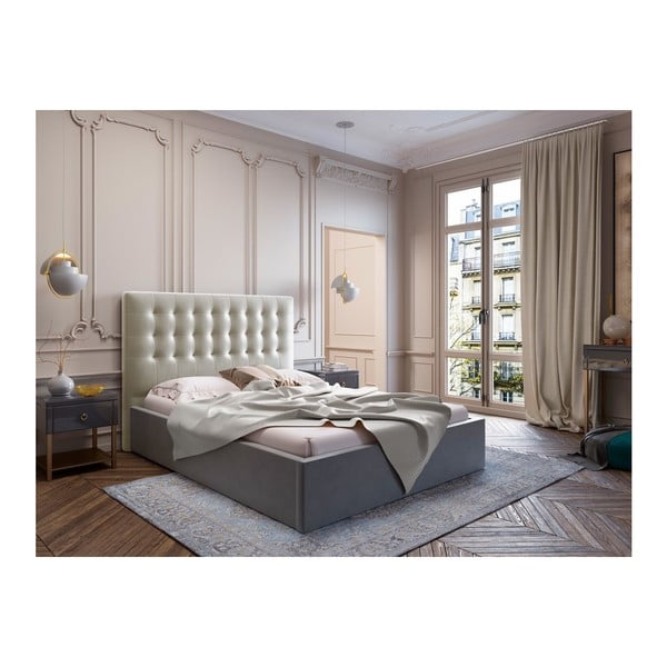 Bež baršunasto uzglavlje Windsor & Co Sofas Athena, 200 x 120 cm-image-3