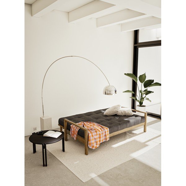 Crni okrugao stolić za kavu od masivnog bora ø 60 cm Sticks – Karup Design-image-4