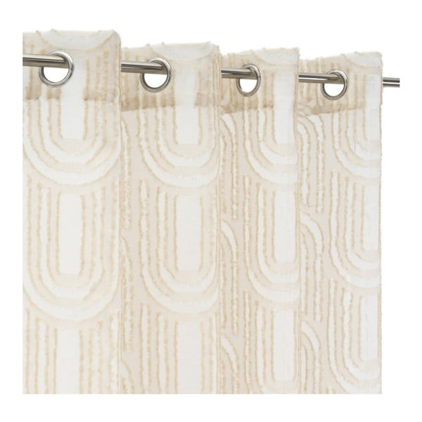 Bež prozirna zavjesa 140x260 cm Relief Arch – Casa Selección-image-2