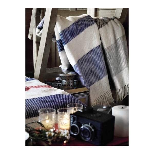 Bijelo-sivi pokrivač s pamukom EuromanT&Granite, 140 x 160 cm-image-4