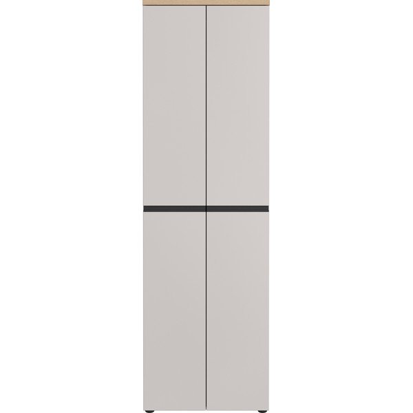 Sivo-bež/u svijetloj prirodnoj boji ormar 59x194x41 cm Cormano – Germania-image-4