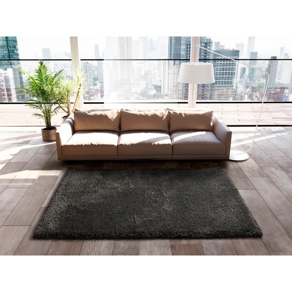 Sivi tepih 110x60 cm Shaggy Reciclada - Universal-image-1