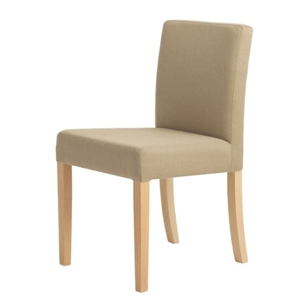 Bež stolica s prirodnim nogama Custom Form Wilton