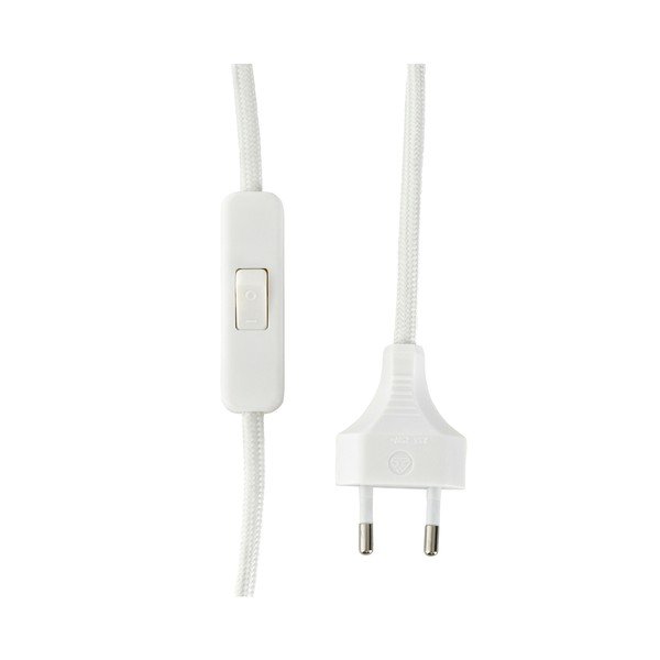 Bijela/u sjajno srebrnoj boji tekstilna stolna lampa (visina 38 cm) Connie – Ellos Home-image-4