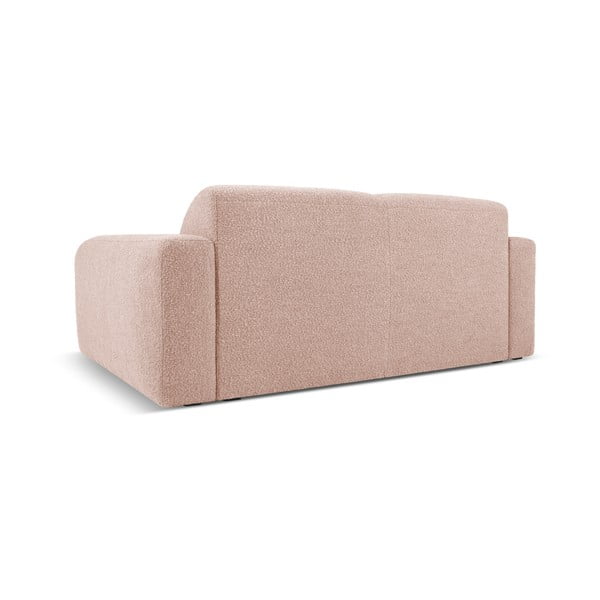 Ružičasta sofa od bouclé tkanine 170 cm Molino – Micadoni Home-image-3