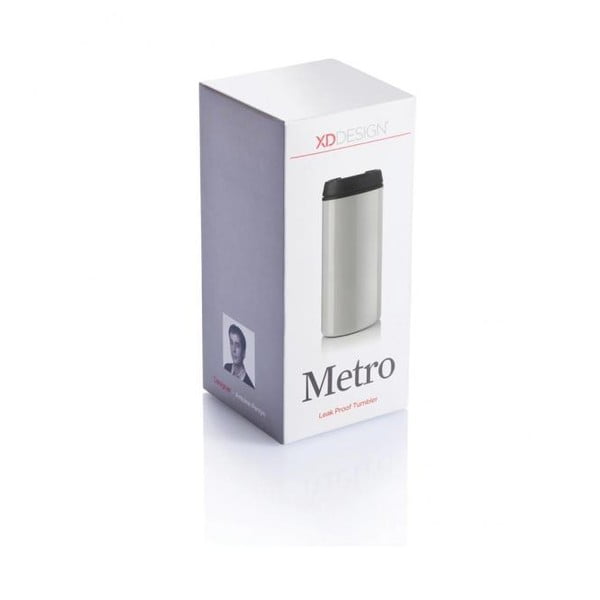 Bijela termo šalica XD Design Metro, 300 ml-image-1