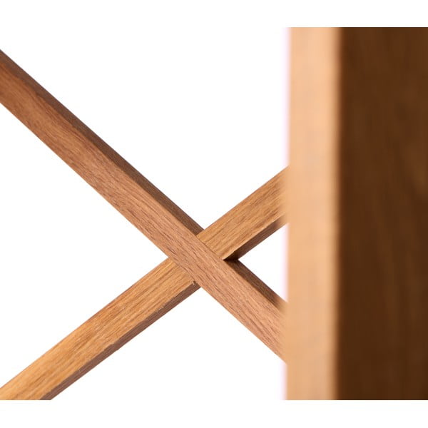 Regal od punog hrasta u prirodnoj boji 70x87 cm X-Shelf – Unique Furniture-image-3